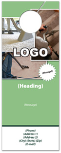 Carpet Cleaning Door Hanger 1