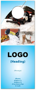 Snowplowing door hanger